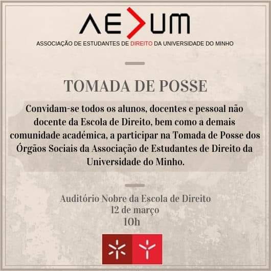 Read more about the article Convocatória – Tomada de Posse